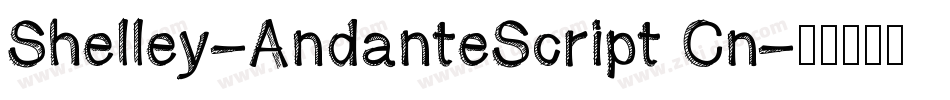 Shelley-AndanteScript Cn字体转换